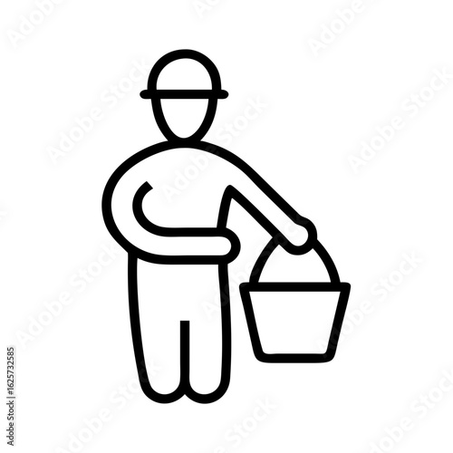Farmer holding basket while standing in a field  