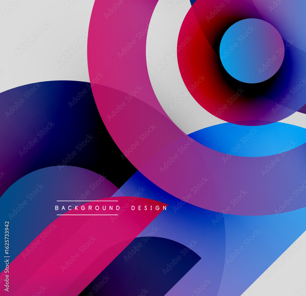 Abstract colorful circles overlap, creating dynamic visual effect. Gradient shades blend, forming modern design element. Abstract colorful circles overlap, creating dynamic visual effect. Gradient shades blend, forming modern design element.