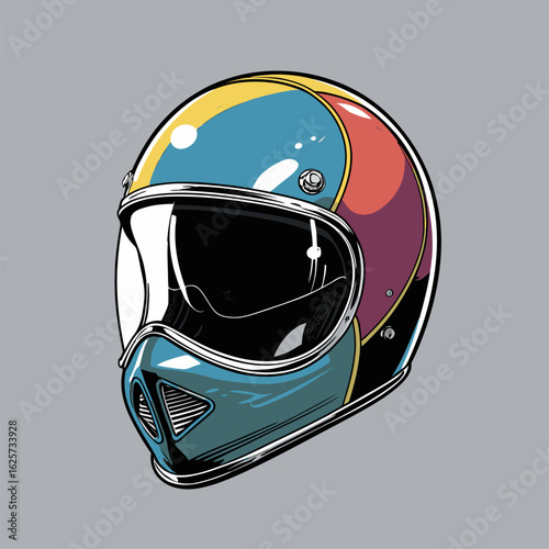 classic helmet vector illustration