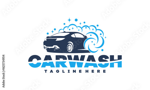 Car Wash logo designs concept vector, Automotive Cleaning logo template