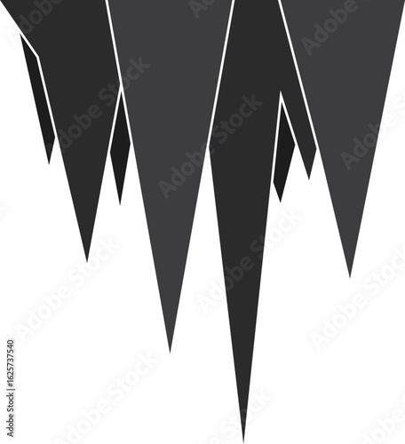 stalactite cave geology environment science icon.svg