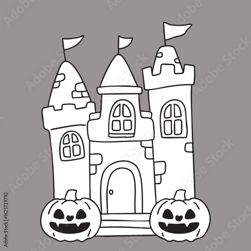 Cartoon, element, ghost in a cloak, autumn, Halloween, illustration, cute picture, hand-painted