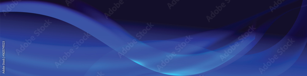 Fototapeta premium Blue linkedin cover and banner template concept