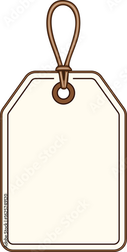 Blank gift tag illustration