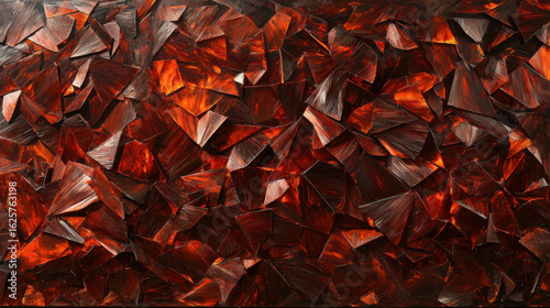 Dramatic Red and Black Abstract Background with Sharp Angular Shapes