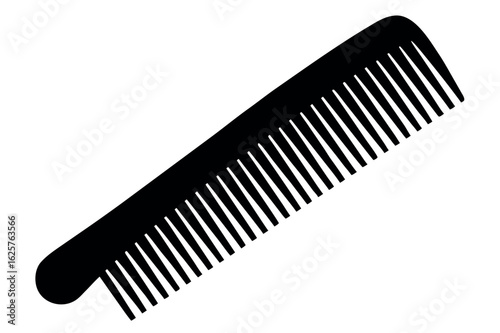 Comb silhouette vector, Barber comb silhouette vector