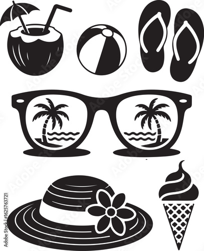 Embrace summer vibes with beach icons and tropical dreams
