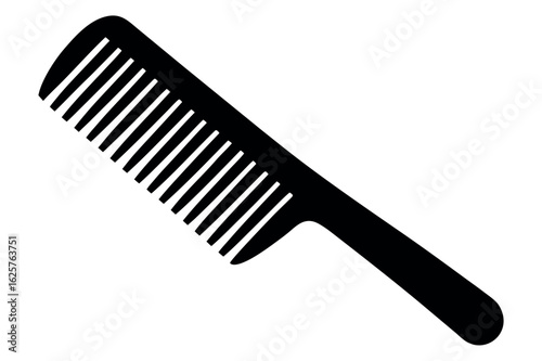 Comb silhouette vector, Barber comb silhouette vector