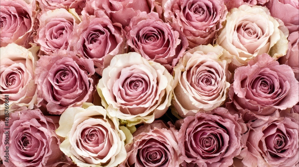 Naklejka premium Exquisite pink rose bouquet, a stunning display of floral beauty and elegance beautiful.