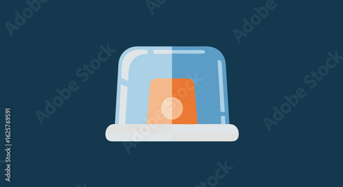 Emergency Siren Illustration: Graphic Depiction of Alert and Alarm Systems  minimal 50 characters, maximum 100 characters, make the result into 1