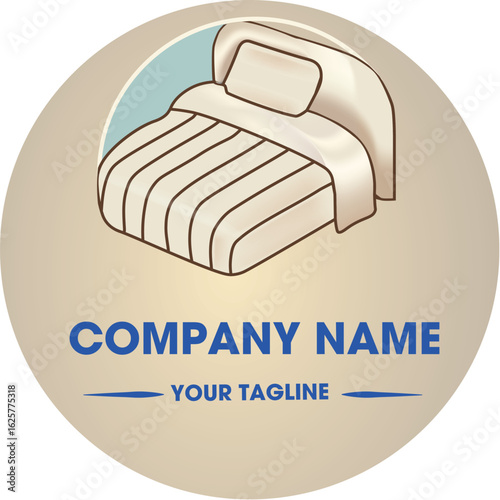 Comfort Bedding Logo – Soft Sheets, Pillows and Cozy Sleep Concept