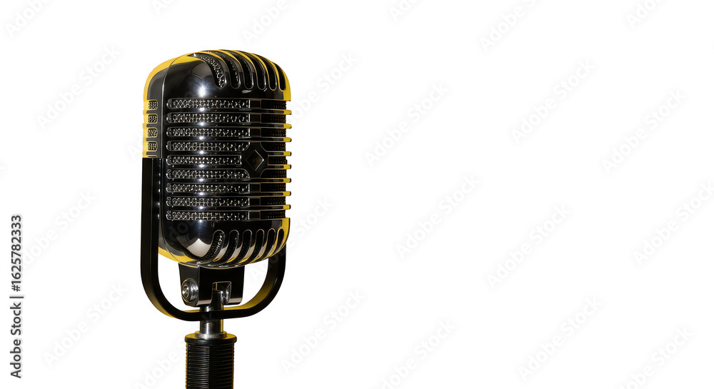 Fototapeta premium Vintage Microphone Retro Audio Equipment