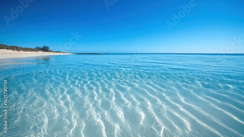 Clear ocean water on beach