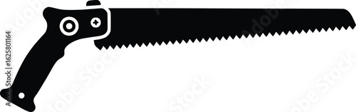 Black Silhouette of a Saw Outdoors