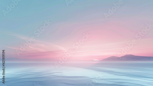 Soft pastel gradients merging seamlessly into a tranquil and minimalist backdrop