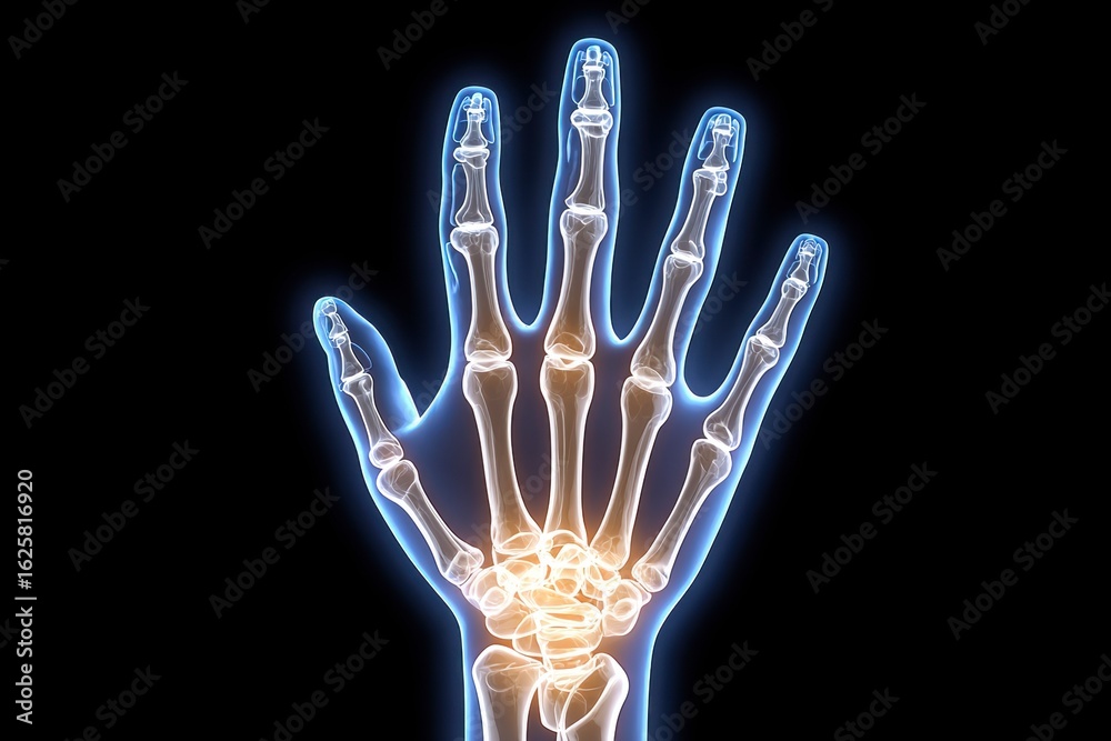 Naklejka premium x-default Human Hand X-Ray Anatomy