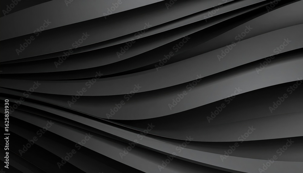 Obraz premium Abstract dark wavy lines