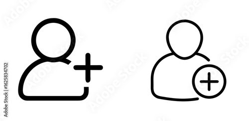 Add Person User Profile Outline Icon