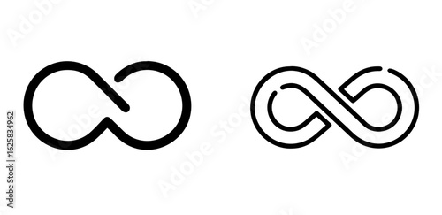 Infinity Loop Outline Vector Icon