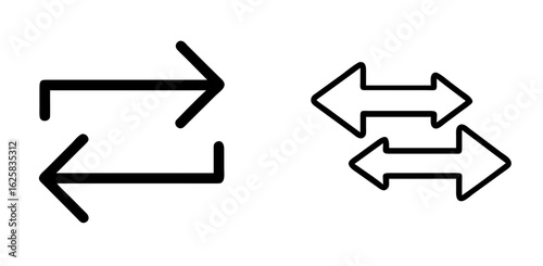 Money Transfer Icon in Modern Line Style