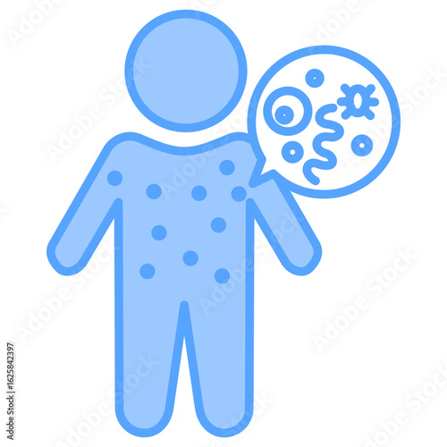 Allergy Blue Icon