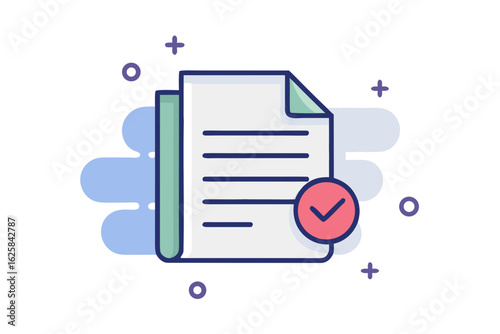 document folded corner icon minimalist file paper report content