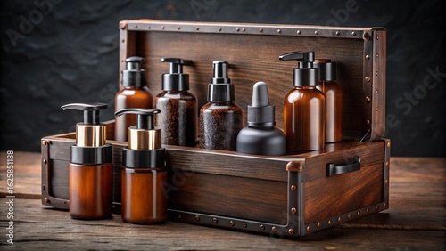 Vintage wine bottles with brass cartridges