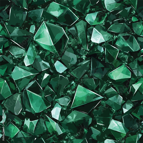 Emerald Green Gemstone Texture Background