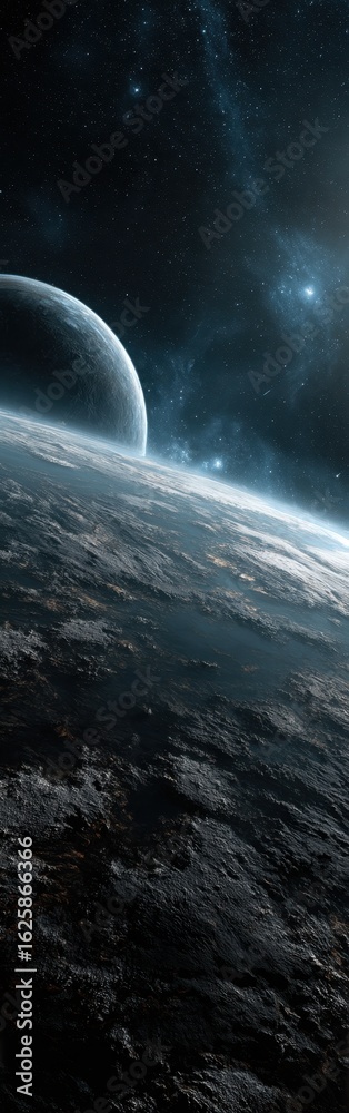 Fototapeta premium Alien Planet: Cosmic Landscape