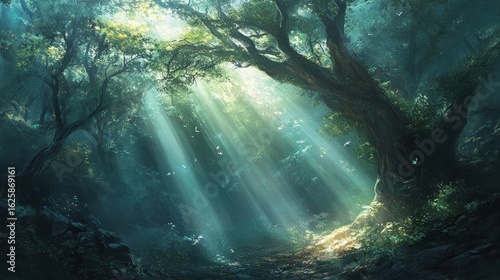 Sunlit Forest Path (2)