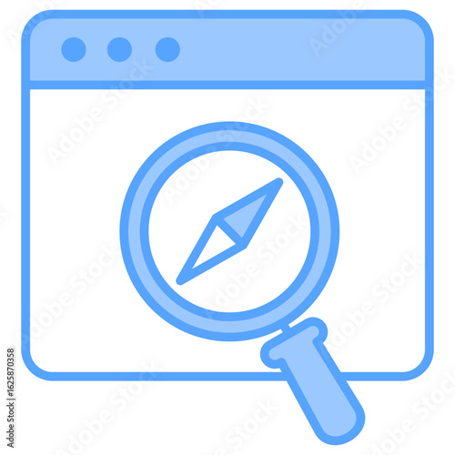 Explore Page Blue Icon