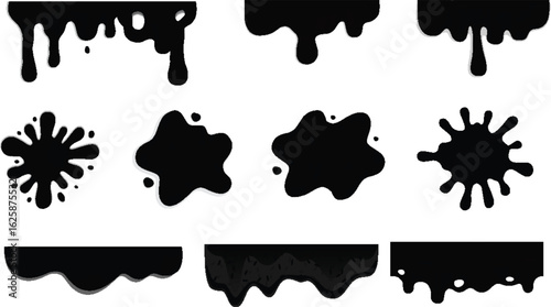 honey drip, caramel black vector