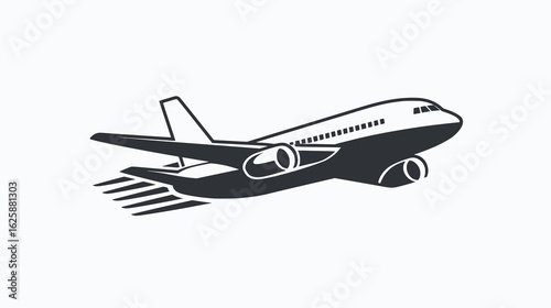 Minimal Airplane Logo