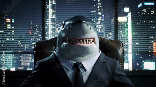 Shark in a Suit Corporate Predator in the City