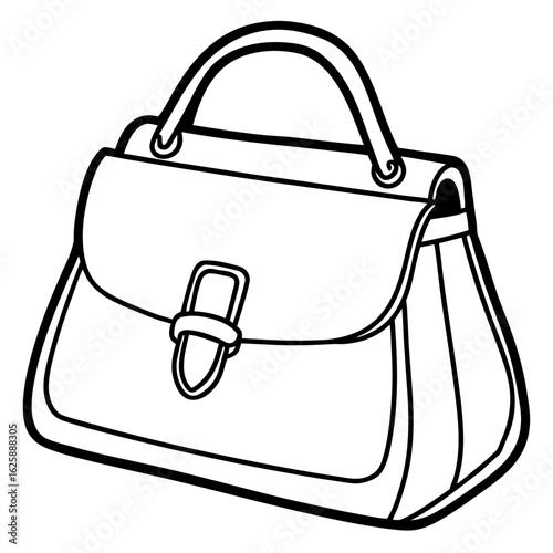 Elegant Handbag Art Vector