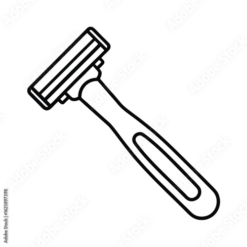 razor shaver outline vector icon on white background 