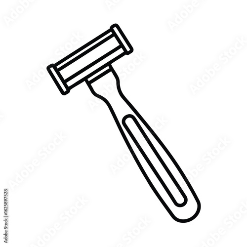 razor shaver outline vector icon on white background 