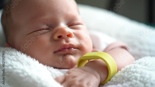 Newborn Asleep Close Up Baby Naptime