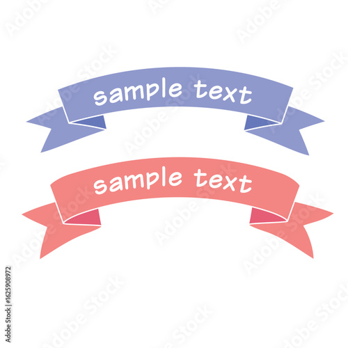 Free Download Simple Ribbon Vector Set - Minimal Decorative Banners - GFXLoad
