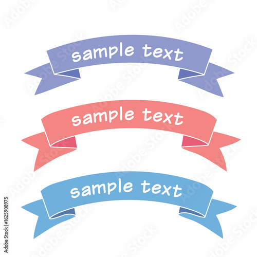Free Download Simple Ribbon Vector Set - Minimal Decorative Banners - GFXLoad