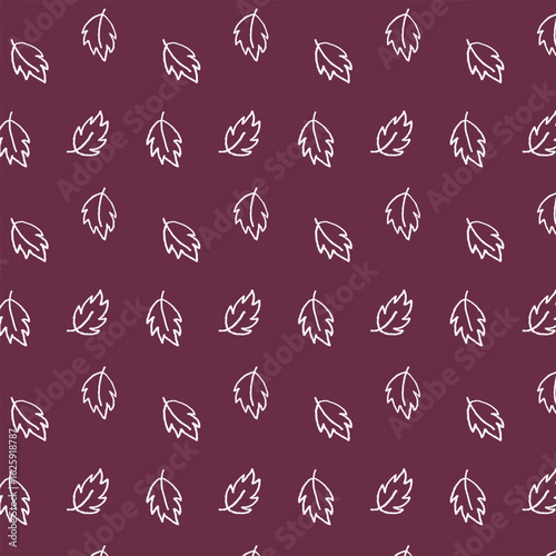 Geometric Leaves Vector Seamless Pattern.  Abstract Leaf Texture Background for fabric prints, wallpaper, wrapping paper, stationery, digital artwork, branding, and web design.