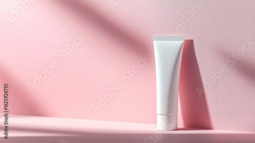 Wallpaper Mural Cosmetic tube without label placed diagonally on a pastel surface, ideal for clean beauty and packaging mockups Torontodigital.ca