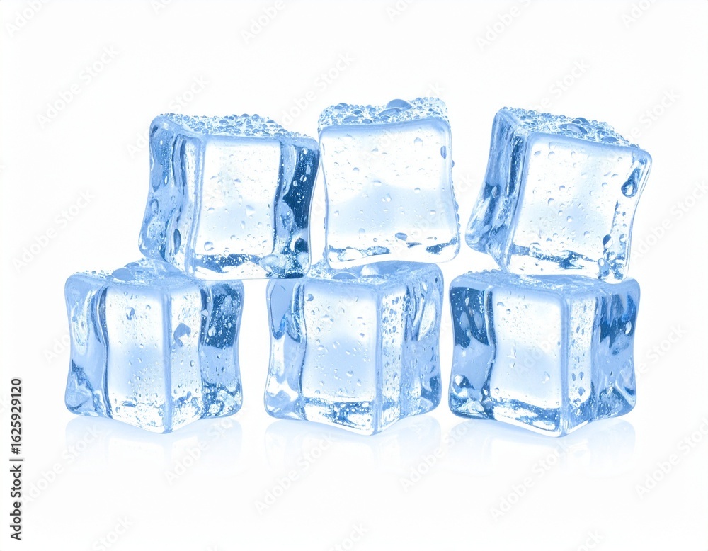 Obraz premium ice cube on the white 