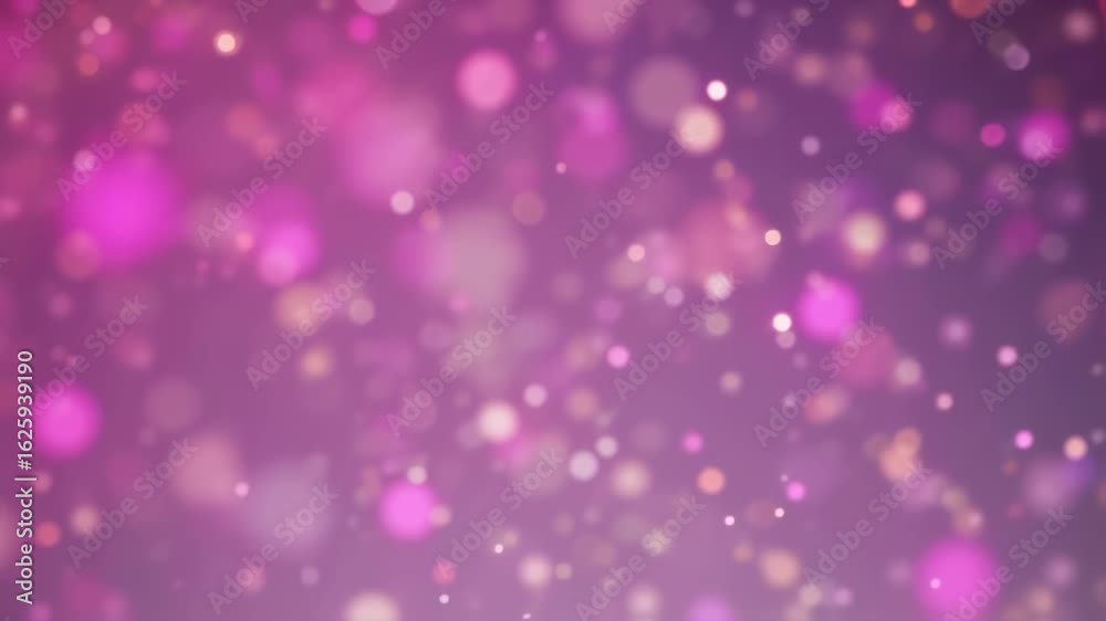 Abstract blurred pink lights background with glowing bokeh effect design