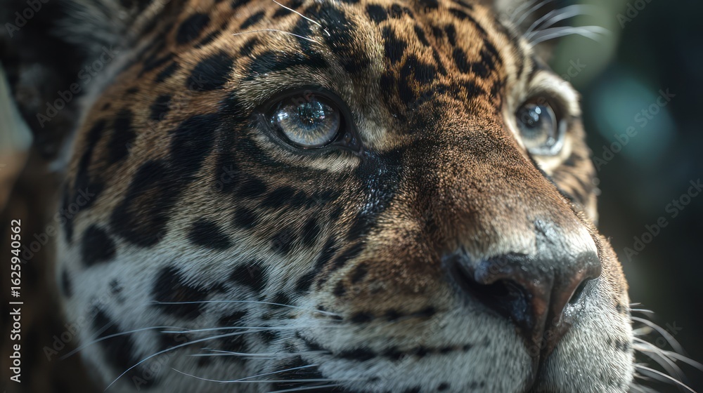 Fototapeta premium Close-up of a jaguar's face (1)