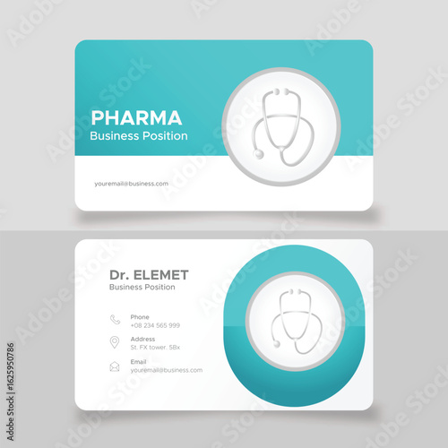 pharmacy medical doctor logo and business card	
