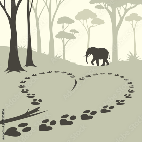 Photography animals in the forest