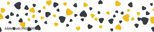 Abstract brush strokes pattern mustard yellow black white