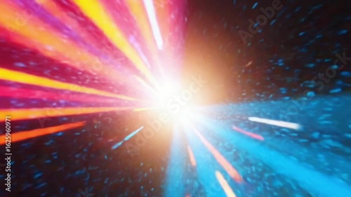futuristic background with light spots.Seamless 4k time lapse virtual video animation 