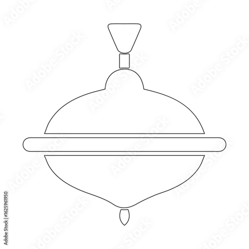 spinning toy icon, gasing